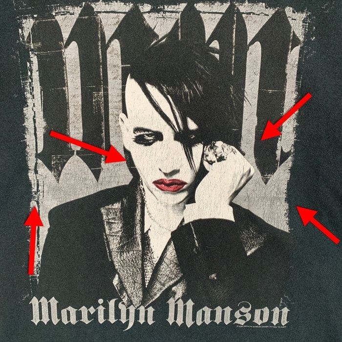 00's MARILYN MANSON マリリンマンソン 半袖 Tシャツ ブラック DELTA