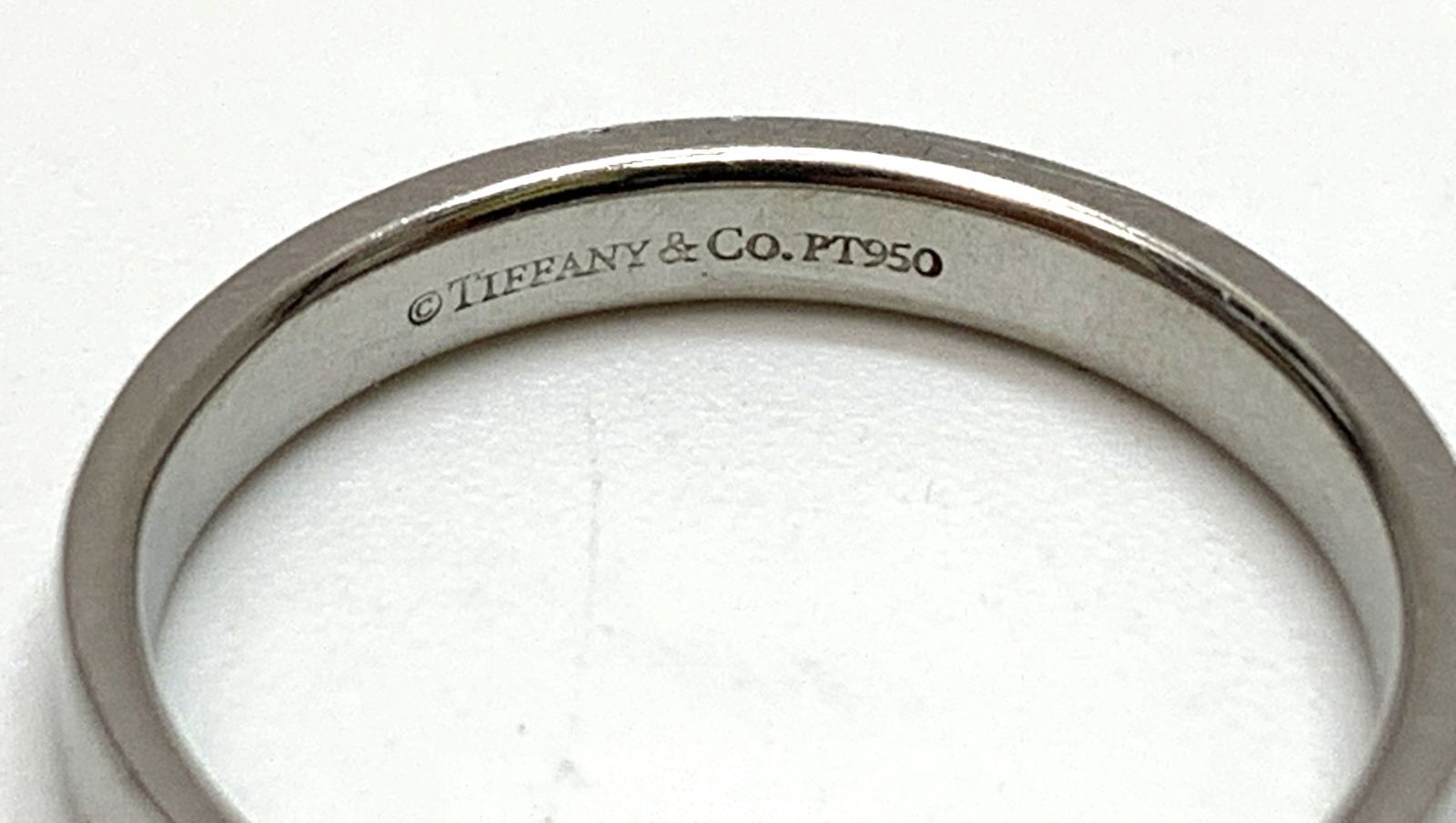 Tiffany & Co. ティファニー PT950 プラチナ フラット リング Tiffany & Co. ティファニー PT950 プラチナ フラット リング