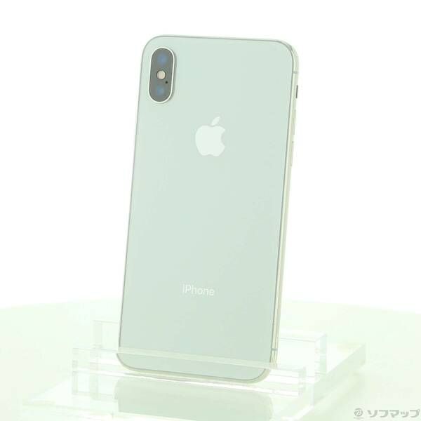 〔 〕iPhoneX 256GB シルバー NQC22J A SIMフリー 258