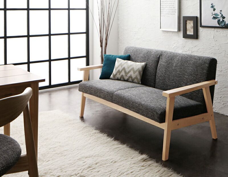 ファブリックソファ 幅134cm