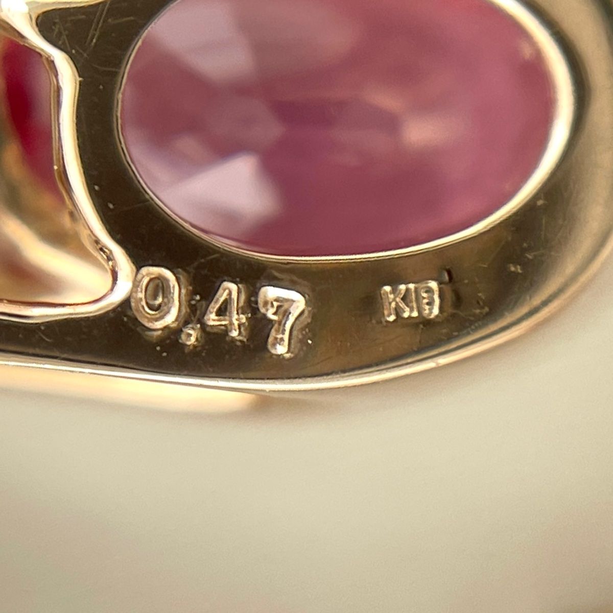 サファイア デザインネックレス K18 ピンクゴールド メレダイヤ 