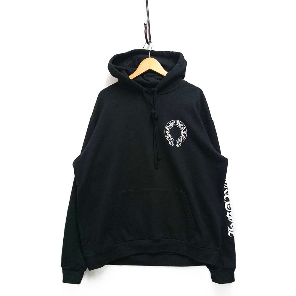 CHROME HEARTS クロムハーツ MATTY BOY ホースシュー ロゴ スウェット パーカー 黒 サイズ XL 正規品 / 30394