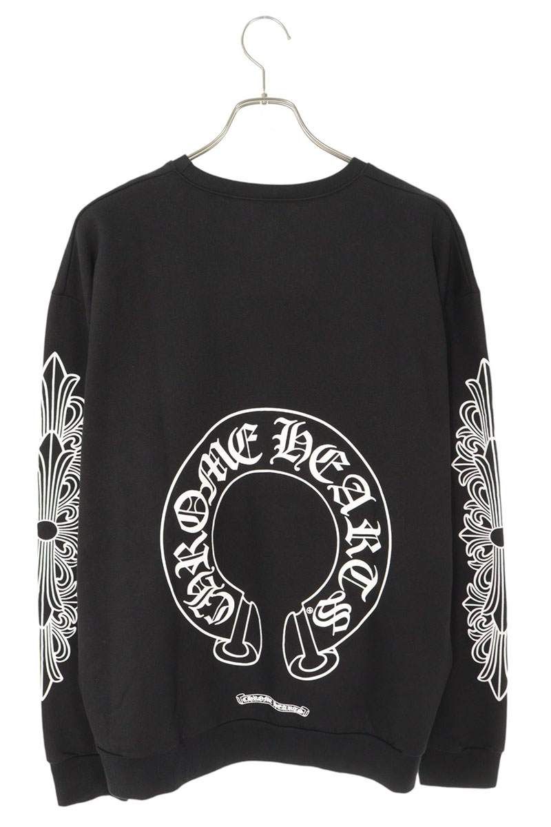 クロムハーツ SWTSHRT PLVR 袖フローラルバックホースシュー