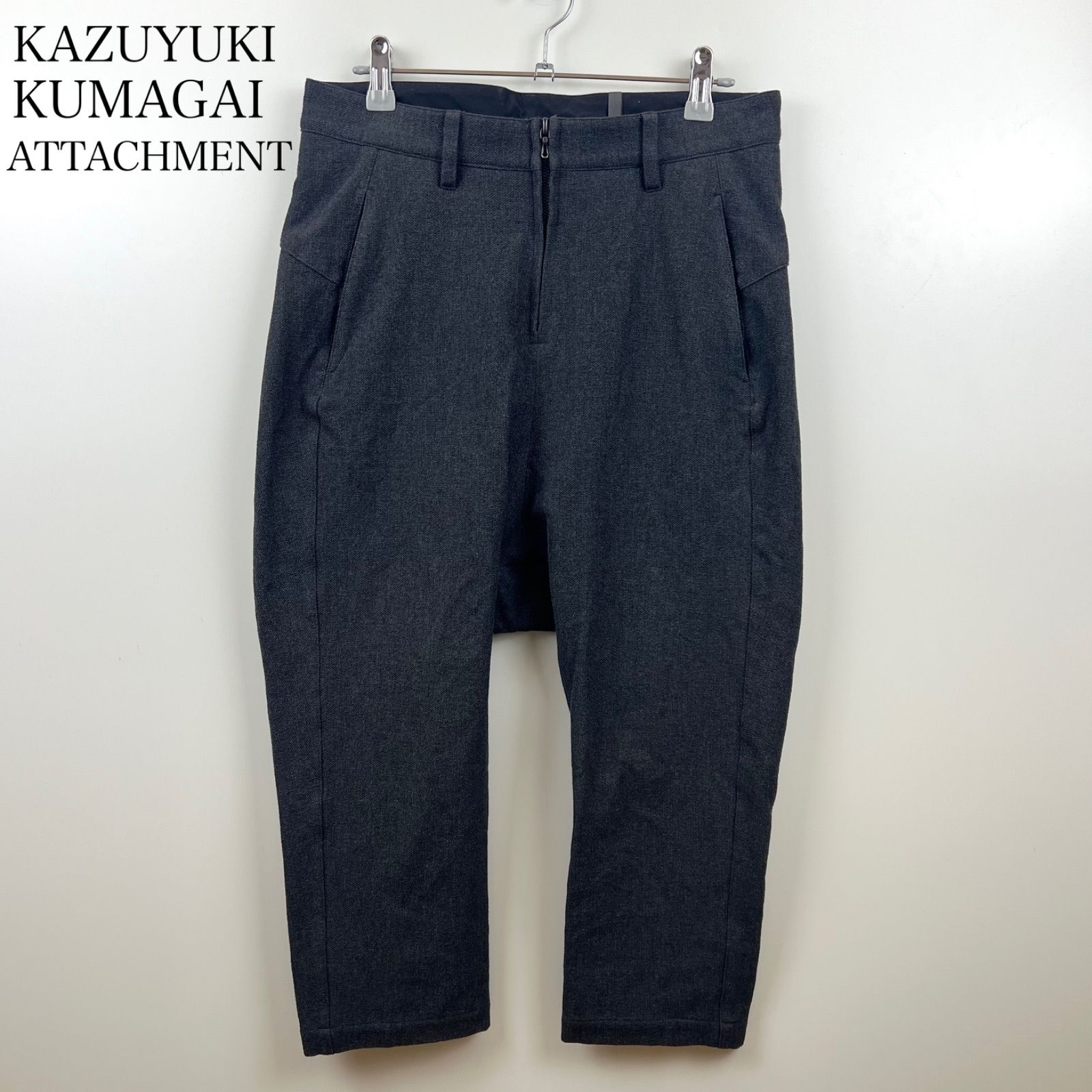 KAZUYUKI KUMAGAI ATTACHMENT 13ss stretch mesh croped pants 1