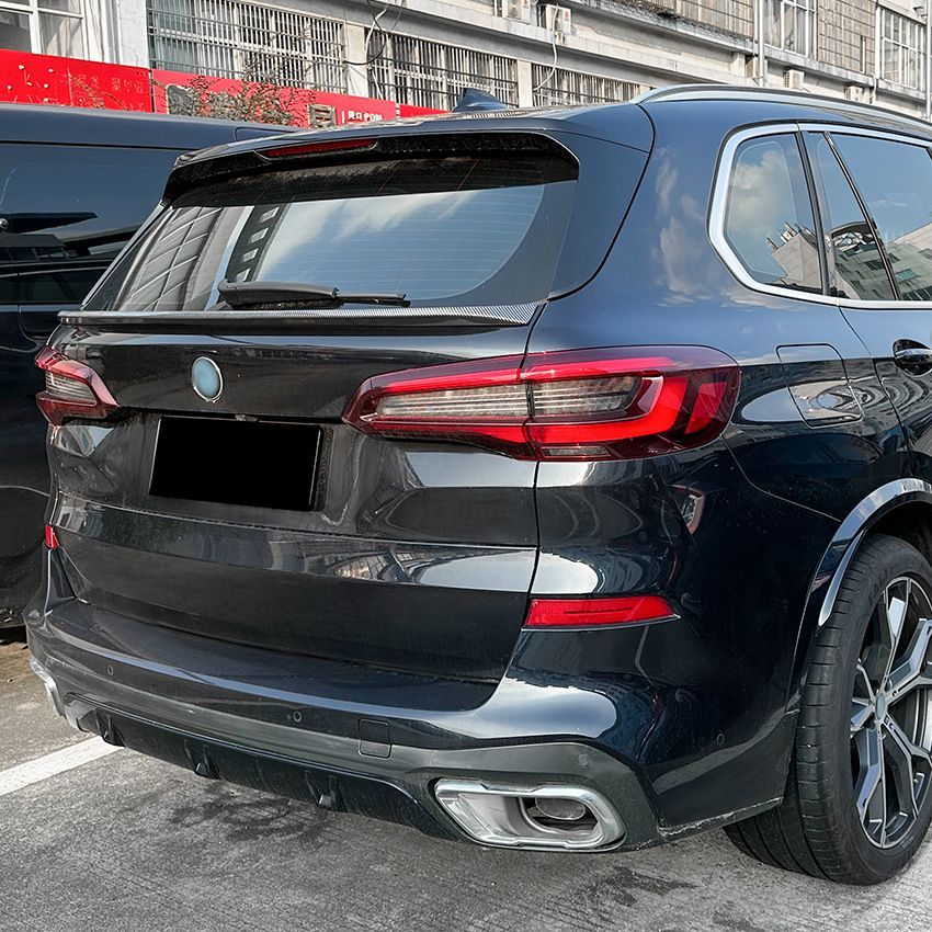 BMW X5 G05 2019 中翼 トップウィング リアスポイラー ABS製外装カスタム 鋼琴黒 カーボン調