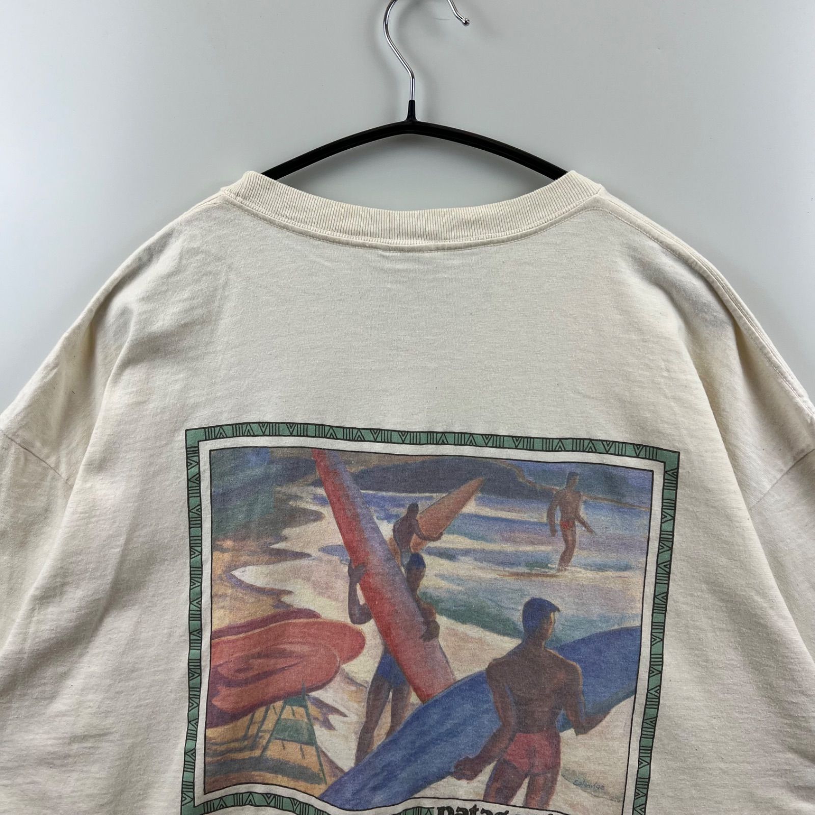 PATAGONIA 90s USA sp vintage surf print Tee organic cotton XL