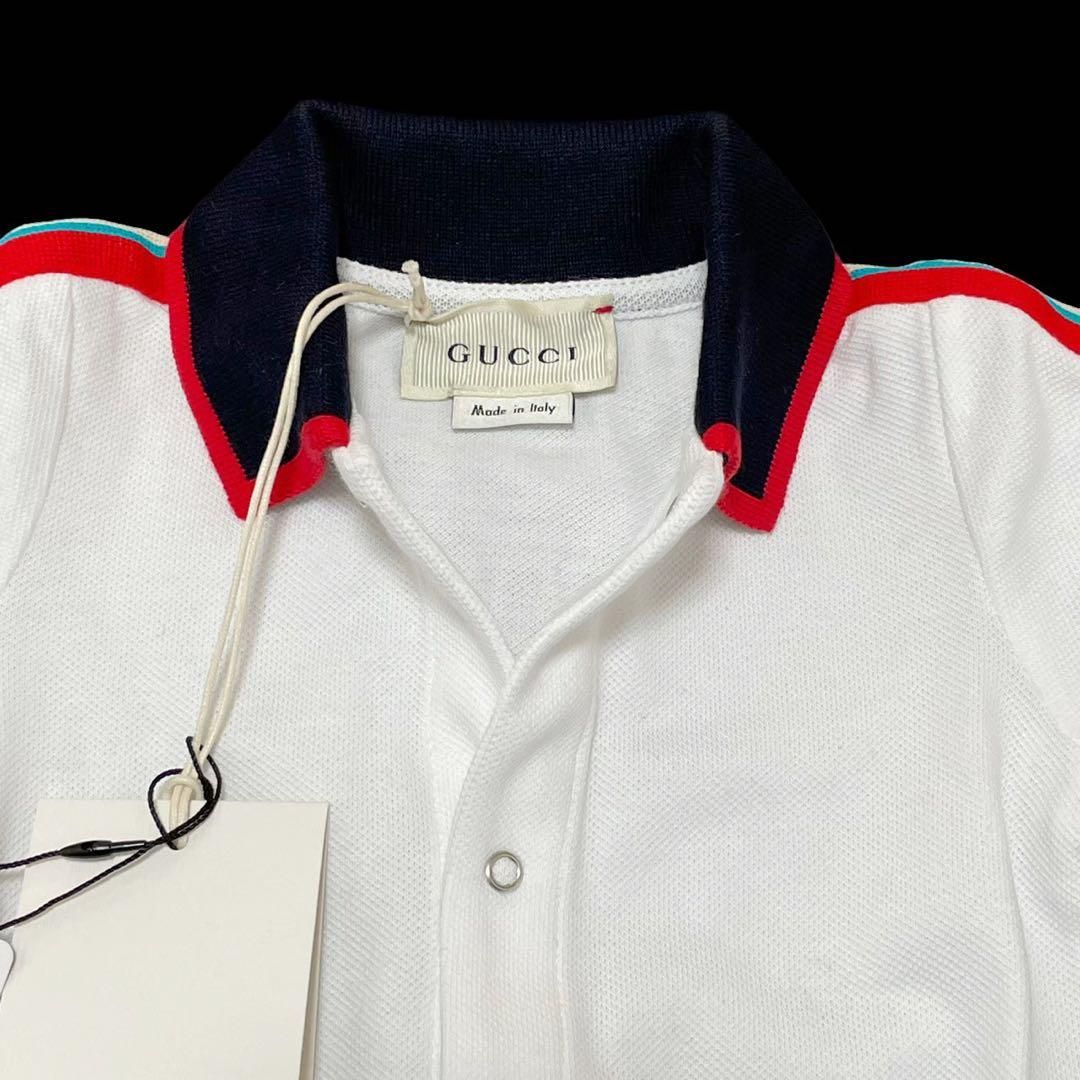 【未使用】GUCCI グッチ ベビー服 ロンパース オールインワン ストライプ GUCCI グッチ ベビー服 ロンパース オールインワン 長袖