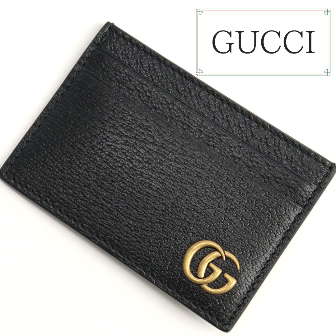 グッチ GUCCI MEN S GG MARM カードケース ブラック