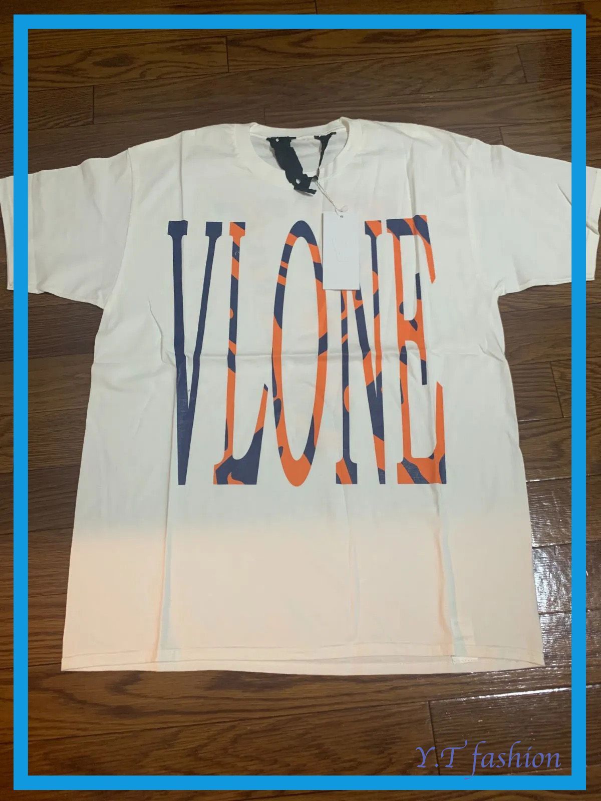 定価¥17,000】VLONE VLOGO SS TEE白/青/TIGER M - ☆ヨコタツ市場