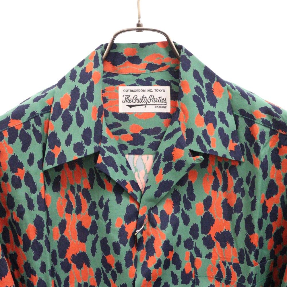 WACKO MARIA (ワコマリア) 21SS HAWAIIAN SHIRT L/S TYPE-2 レオパード柄 ハワイアン長袖シャツ アロハシャツ  グリーン 21SSE-WMS-HI08 - メルカリ