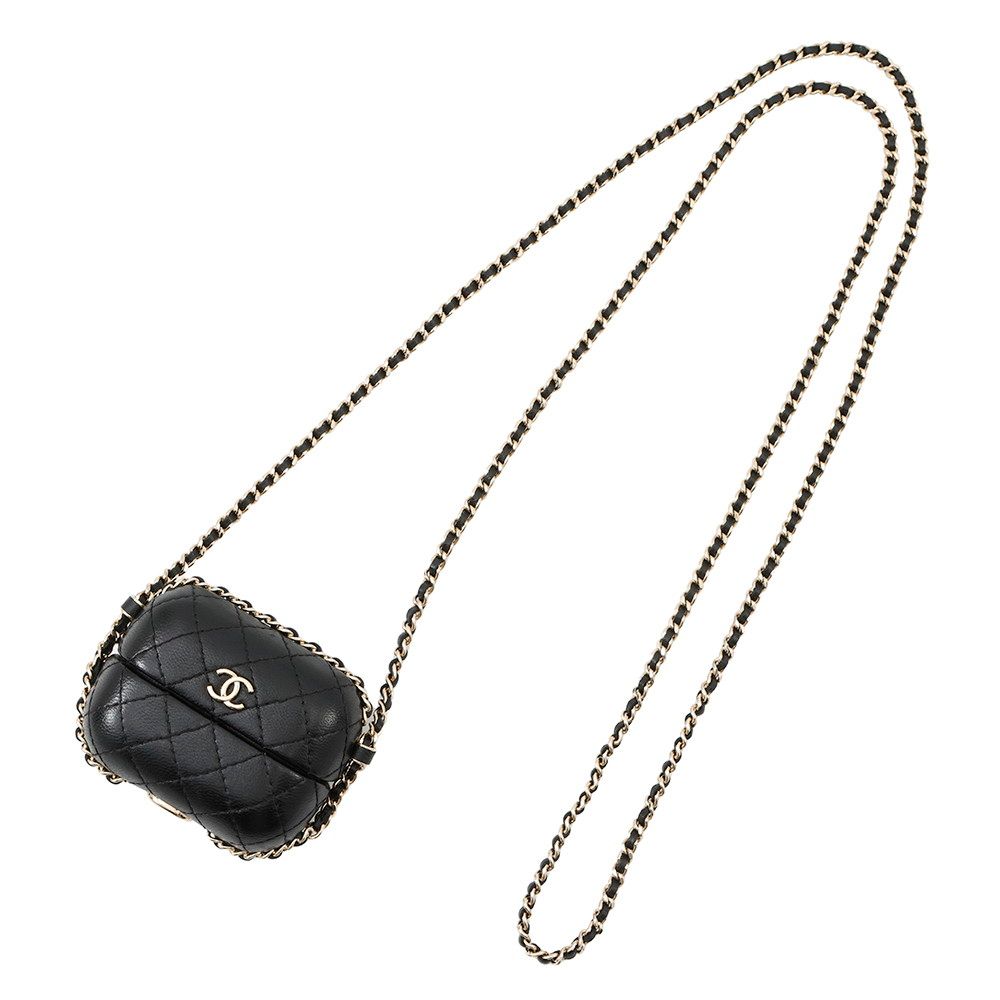 シャネル AirPods Proケース マトラッセ ココマーク ラムスキン CHANEL イヤホンケース