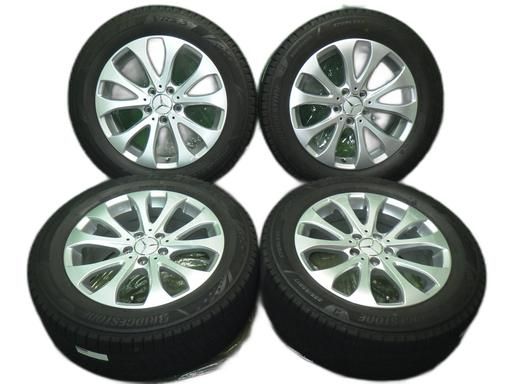 【中古】BRIDGESTONE  スタッドレス 21年製 W213  純正 17インチ ブリヂストン ブリザックVRX3