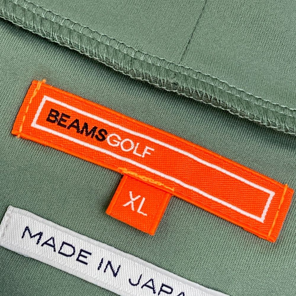 サイズ：XL BEAMS GOLF ビームスゴルフ 2024年モデル ハイネック 半袖Tシャツ  グリーン系 [240101475047] ゴルフウェア メンズ ストスト サイズ：XL BEAMS GOLF ビームスゴルフ 2024年モデル ハイネック