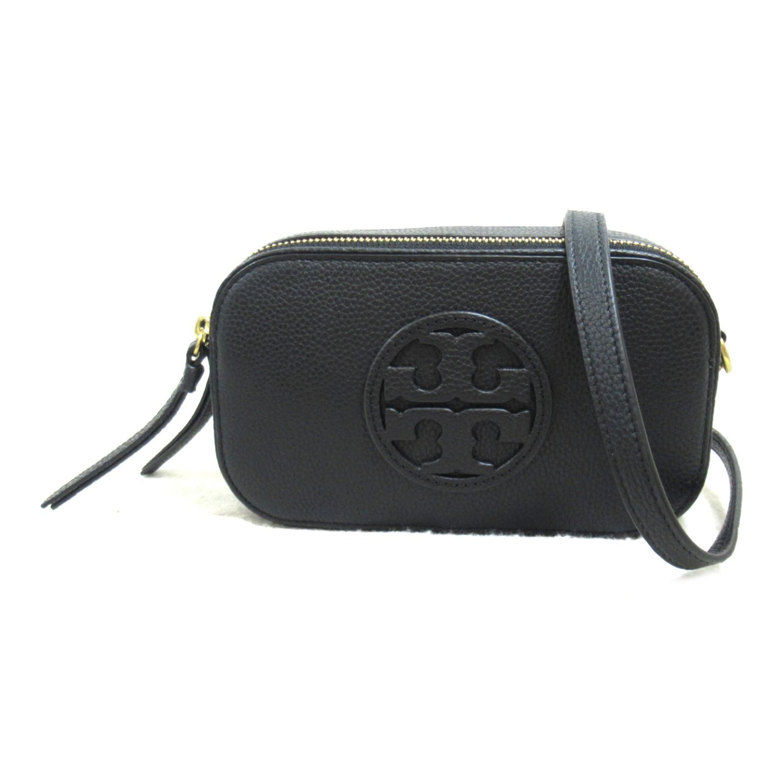 トリーバーチ Tory Burch ショルダーバッグ ミラー ミニ クロスボディ ショルダーバッグ 145667001 ブラック レザー ショルダーバッグ レディース