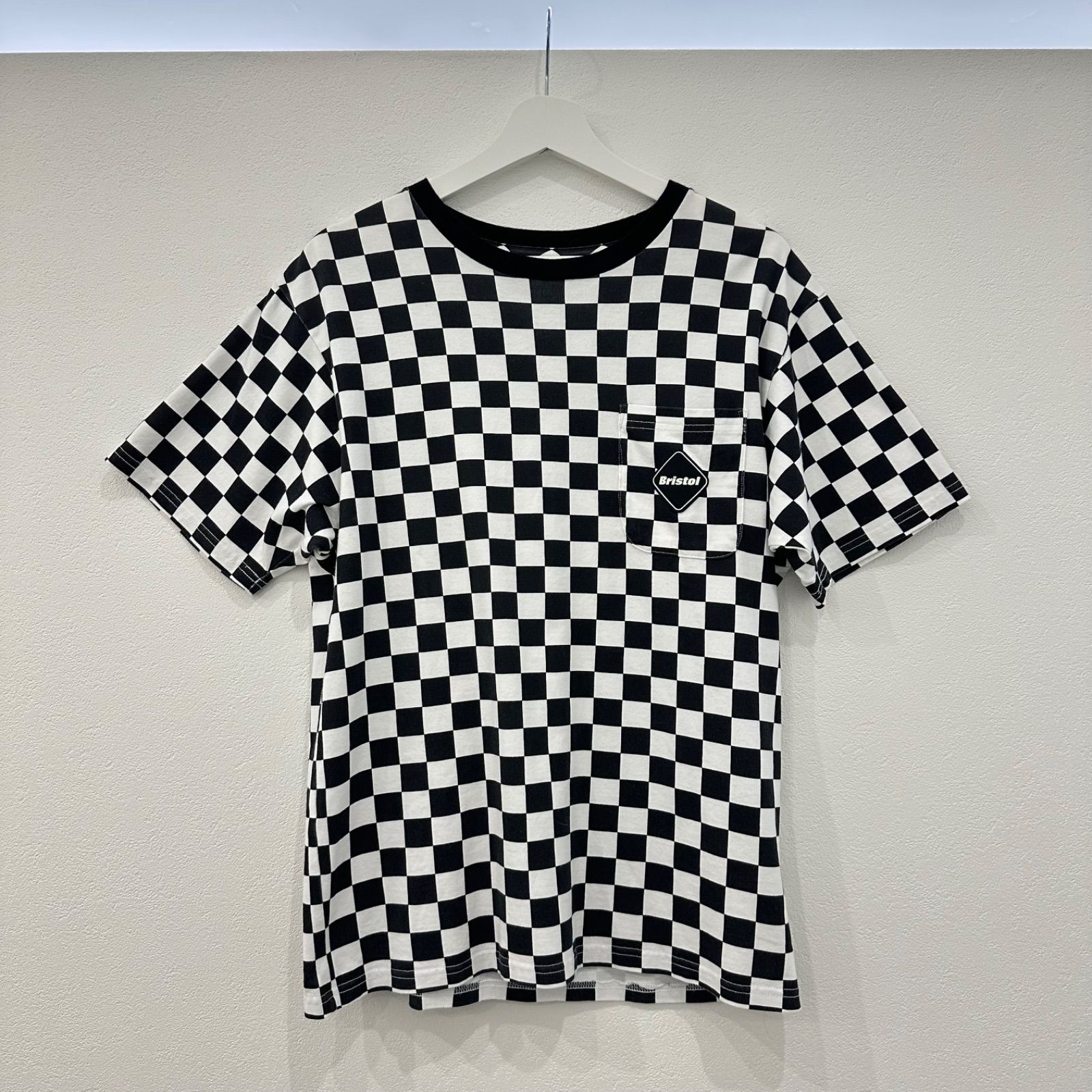 FCRB【ブリストル】　チェックシャツ　未使用 F.C.R.B.(F.C.Real Bristol) チェック柄 Tシャツ サイズS - メルカリ