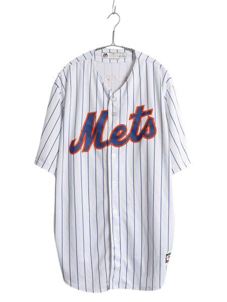 MLB オフィシャル Majestic メッツ ベースボール シャツ メンズ