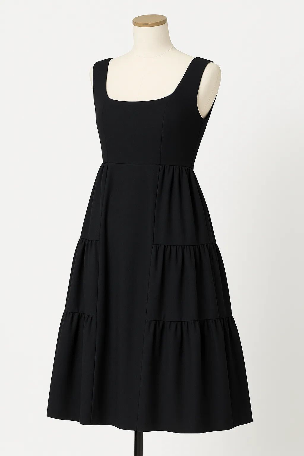 美品✨FOXEY NEWYORK レディエンパイア ストレッチワンピース ピーチ