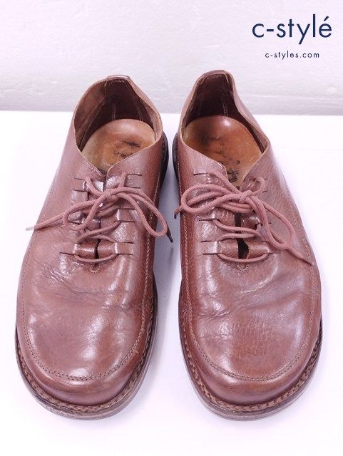 めるる【美品】トリッペン レースアップシューズ　ブラウン サイズ38 X319 [人気] trippen トリッペン レザーシューズ ブラウン