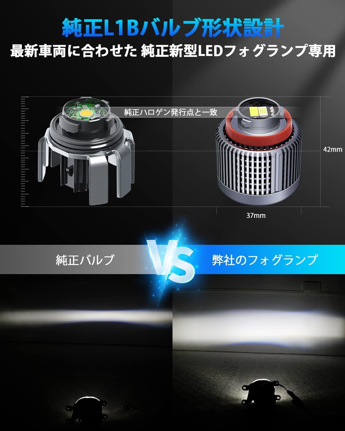 L1B LED フォグ 2色 切替え30W 7800LM爆光メモリー機能 - 通販