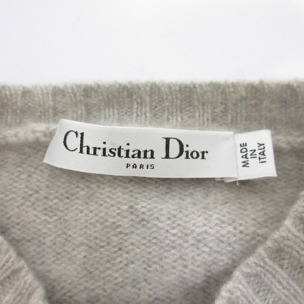 クリスチャンディオール 美品 エンブロイダリー ニット シルク