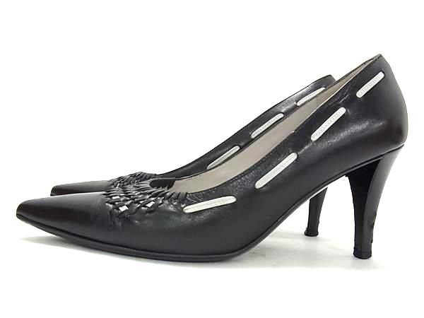 □美品□ Salvatore Ferragamo フェラガモ レザー ヒール