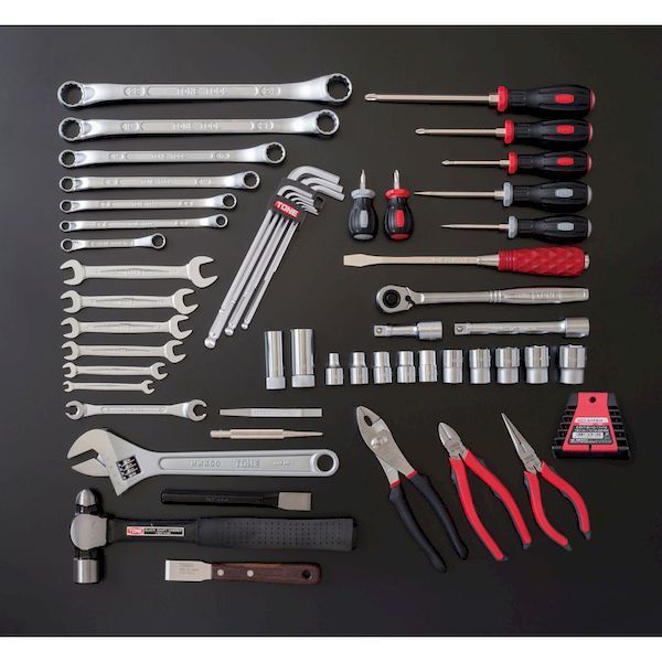 7営業日以内発送 前田金属工業 TONE TSA4331SV 整備用工具セット ツールセット 差込角１２．７ｍｍ ５６点セット シルバー トネ シルバー オートメカニック用 ケース色 沖縄離島販売不可 HRDEVELOPMENT_JP