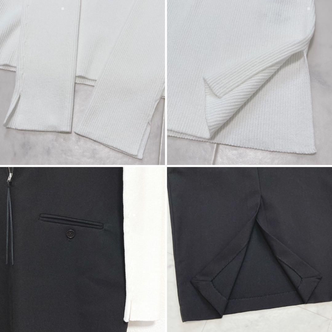 Owen リブニットキーネックレイヤードワンピース