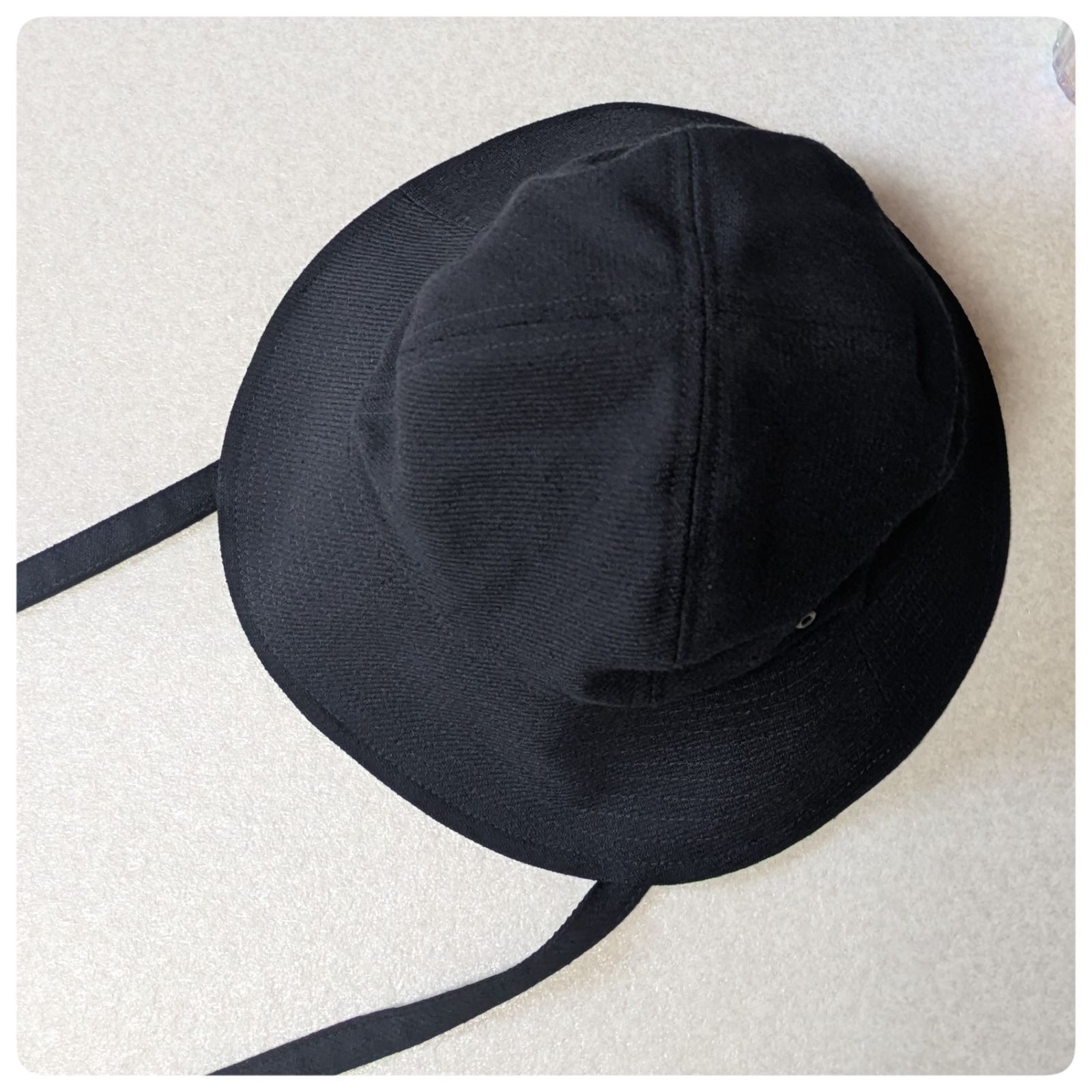 メゾンドリリス 25ss 美品 ハンプトン ナイロン ハット 黒系 セール】【La Maison de Lyllis/ラ メゾンドリリス】HAMPTON ハット