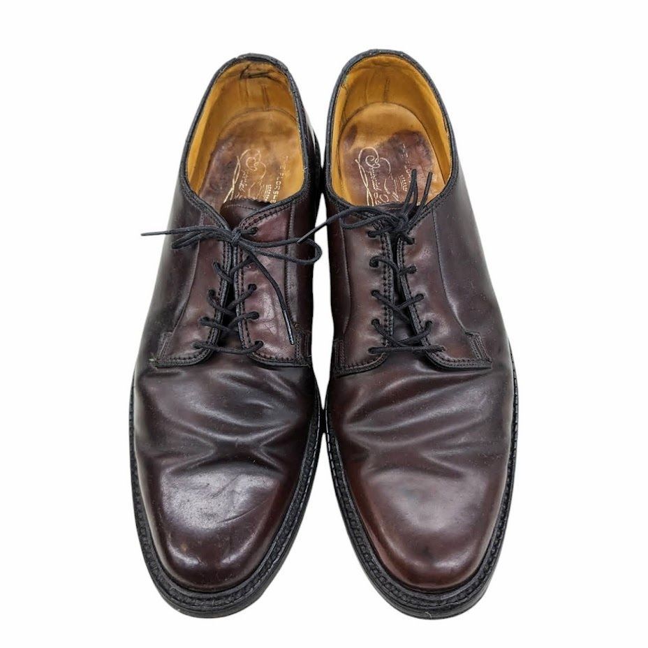 70s〜80s FLORSHEIM フローシャイム コードバン レザーシューズ 93606 648164 ブラウン系 サイズ 11１/2 ヴィンテージ