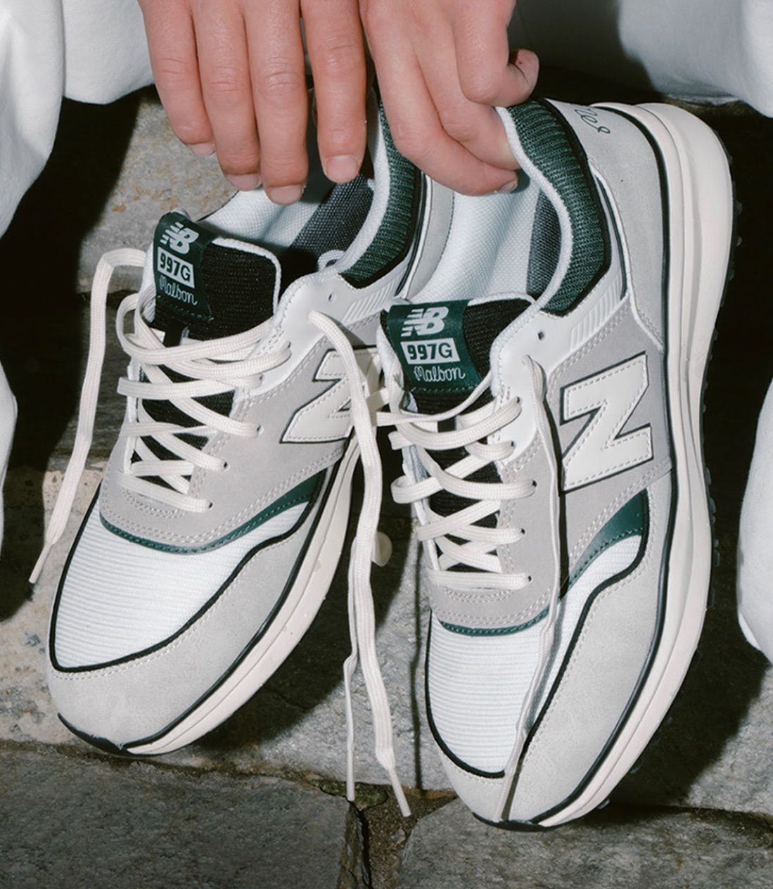 Malbon Golf ×Newbalance 997GOLF グレー／グリーン - メルカリ