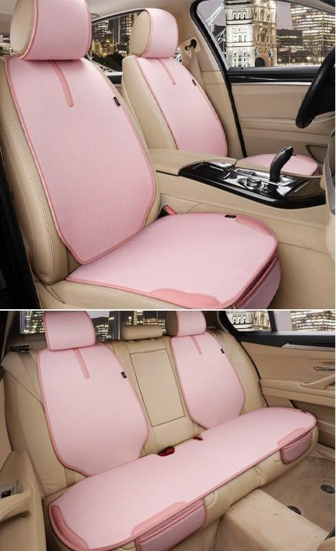 【新品未使用】フロントカーシートカバー ピンク 座席カバー 車 店内全品5％引きお買い物マラソン 軽自動車汎用シート