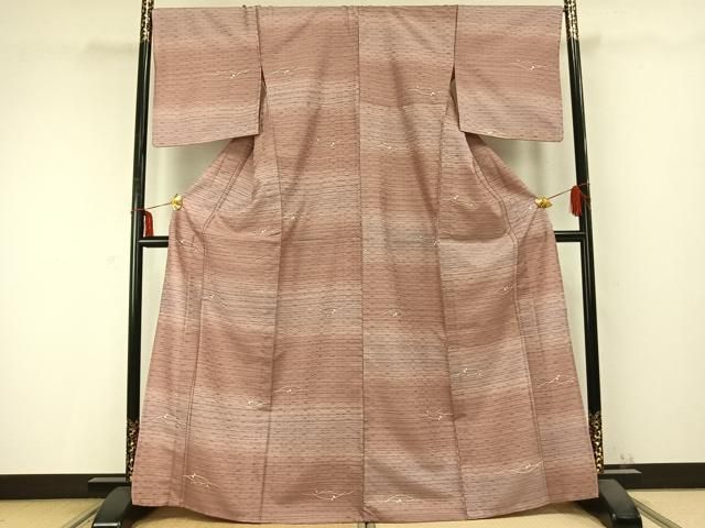 平和屋着物▽小紋　単衣　花織　露芝文　洗える着物　AABC0292fy 平和屋着物▽小紋 単衣 花織 露芝文 洗える着物 AABC0292fy - メルカリ