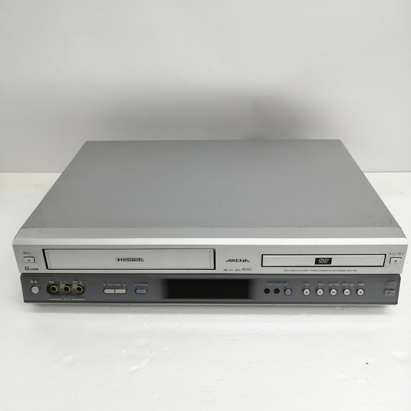 東芝 【動作品】TOSHIBA VHS.DVDプレイヤー sd-v190 プレーヤー 東芝 【動作品】TOSHIBA VHS.DVDプレイヤー sd-v190 プレーヤー