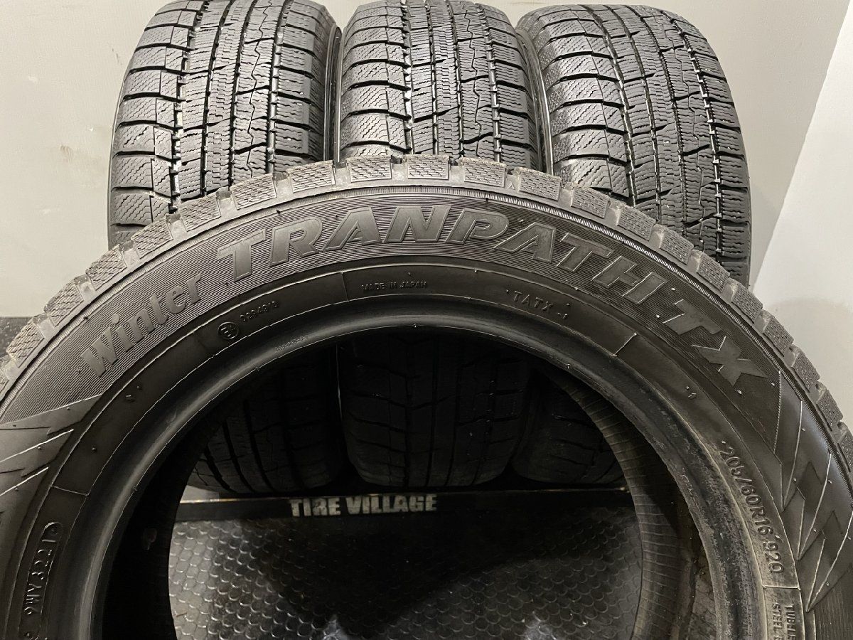 TOYO winter TRANPATH TX 205/60R16 16インチ スタッドレス 4本 21年製 ステップワゴン プリウスα エクシーガ等  (TG937) - メルカリ