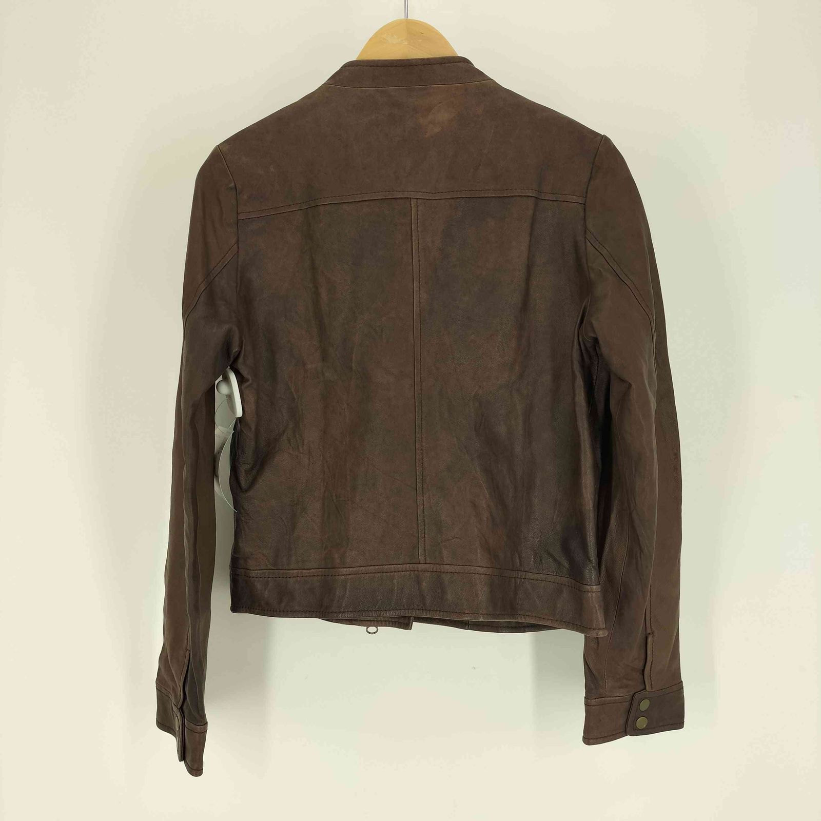 値下げ  LEPSIM ライダースジャケット（羊革） 未使用 レプシム LEPSIM 羊革 シープ レザー ダブル ライダースジャケット