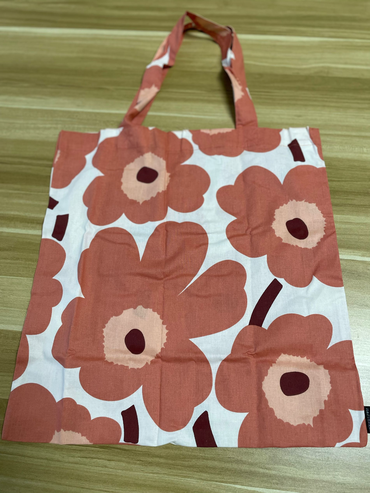 マリメッコ MARIMEKKO バッグ トートバッグ ウニッコ 67572 レディース レッド  花柄 フラワー コットン ブランド