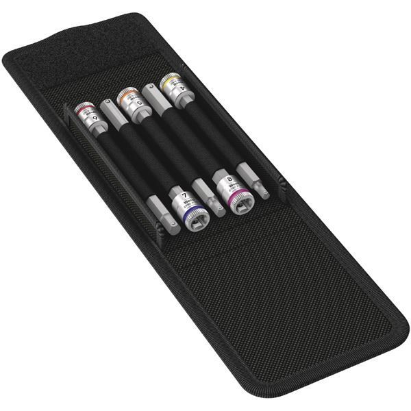 WERA ヴェラ 保持機能付き Hex-Plus ビットソケット セット 5個入り 差込角1|4DR 003345 工具 ツール DIY 作業工具 道具