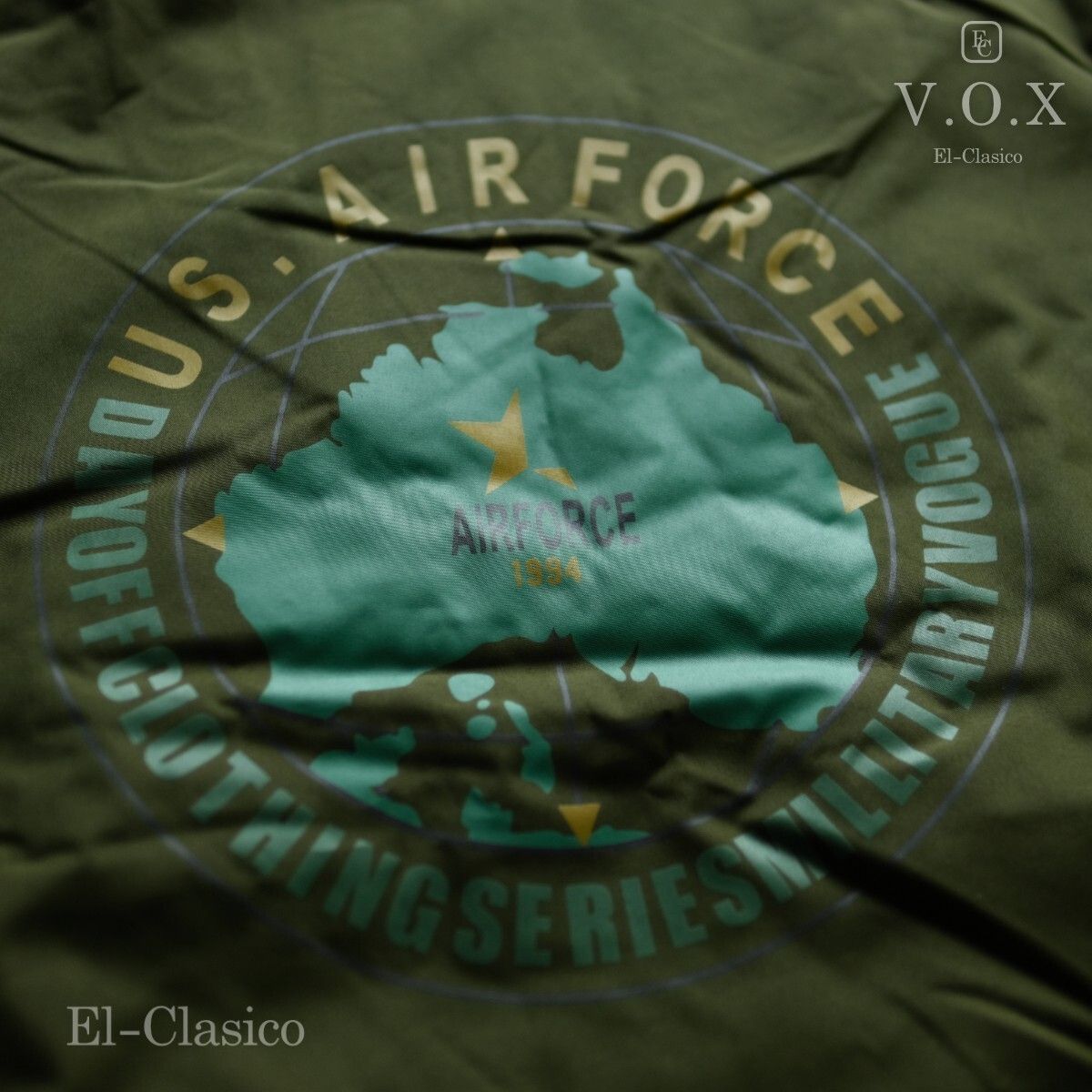 新品*米国□V.O.X□USエアフォース*ボア付き フライトジャケット MA-1