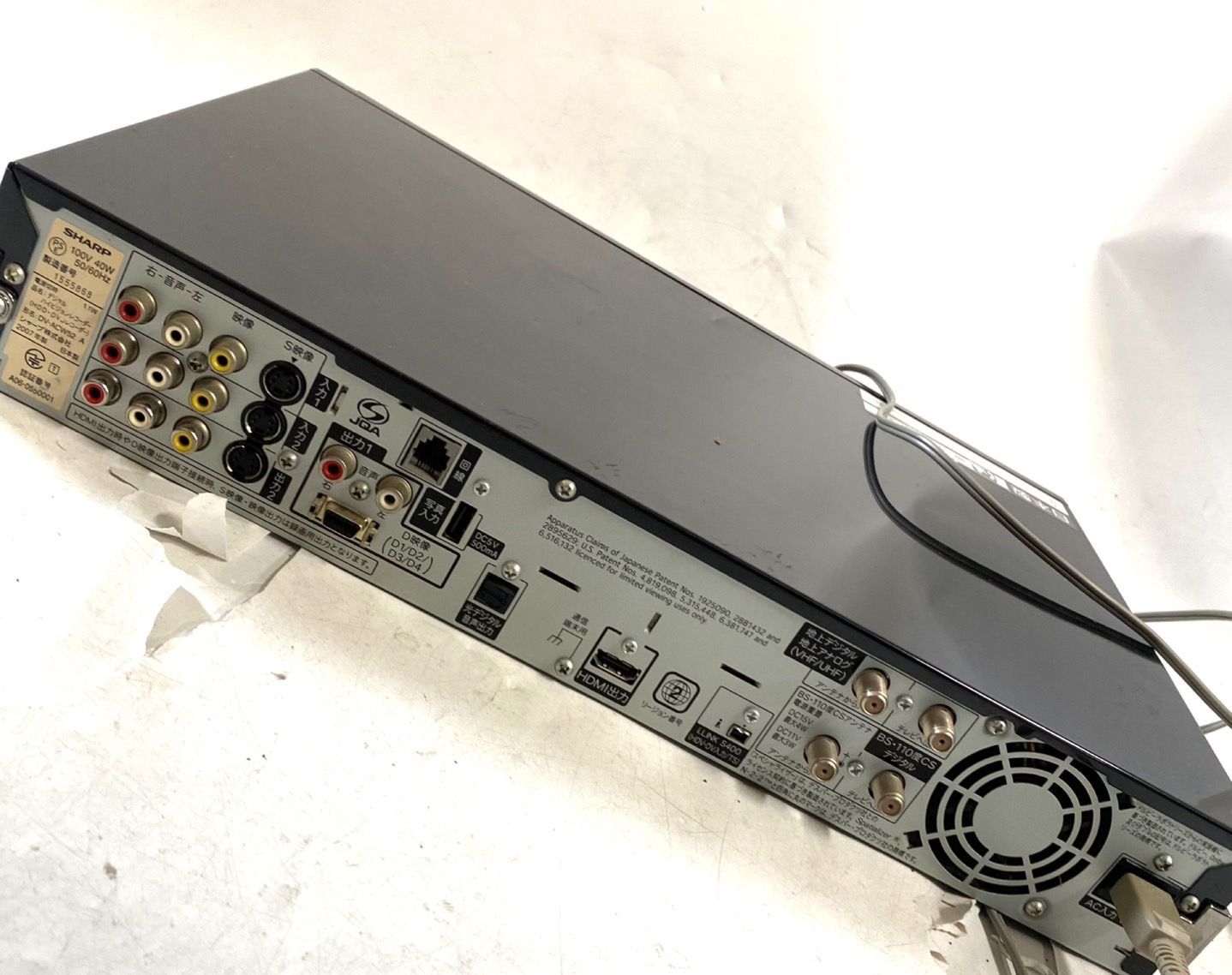 美品 シャープ SHARP AQUOS ハイビジョン HDD DVD レコーダー DV