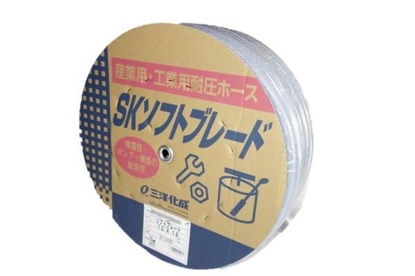 2営業日で発送 三洋化成 SKソフト ブレードホース 内径12×外径18mm クリアー 50mドラム巻 SB-1218D50B 7842bj