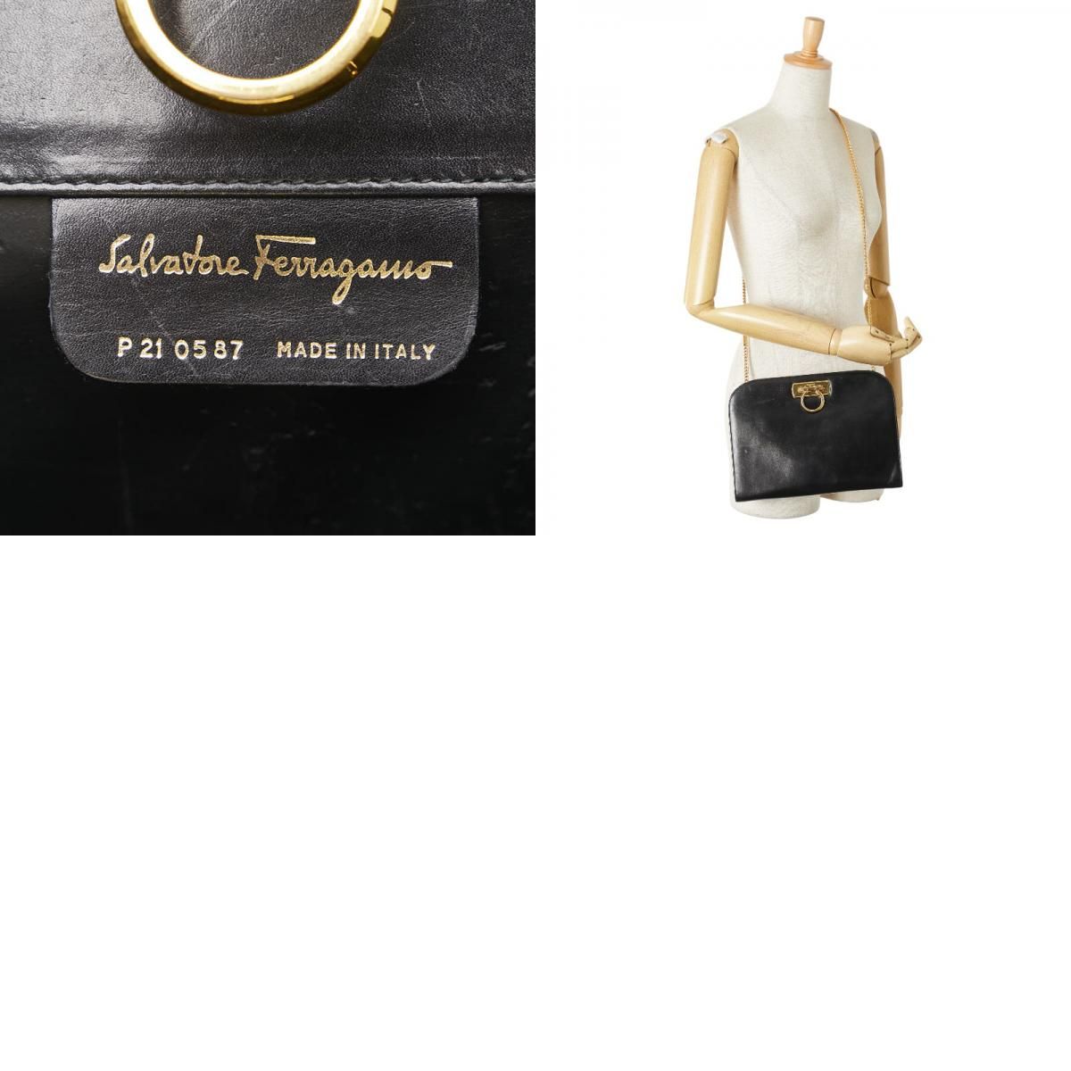 サルヴァトーレフェラガモ　チェーンショルダーバッグ　レザー サルヴァトーレフェラガモ(Salvatore Ferragamo)サルヴァトーレ