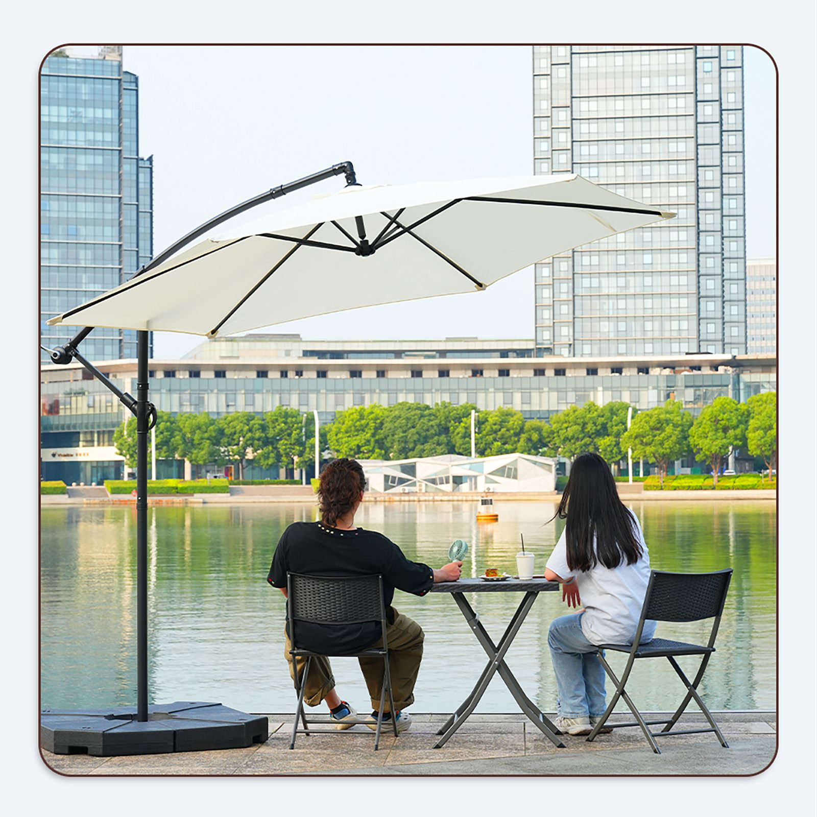 アウトドア 「大人気商品」 【ブラウン】パラソル単体 全新品 直径