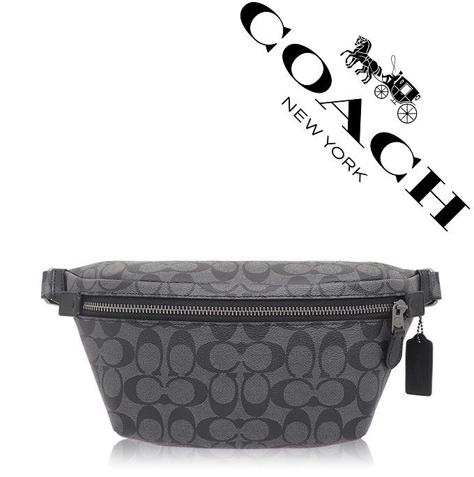 セール中】COACH コーチバッグ 1411 チャコール×ブラック ボディー