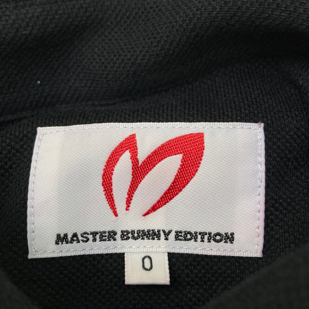 サイズ：0 MASTER BUNNY EDITION マスターバニーエディション 2023年モデル 半袖ポロシャツ サークルロゴ  ブラック系 [240101414373] ゴルフウェア レディース ストスト クロスミントサークルジャガード半袖ポロシャツ | MASTER BUNNY