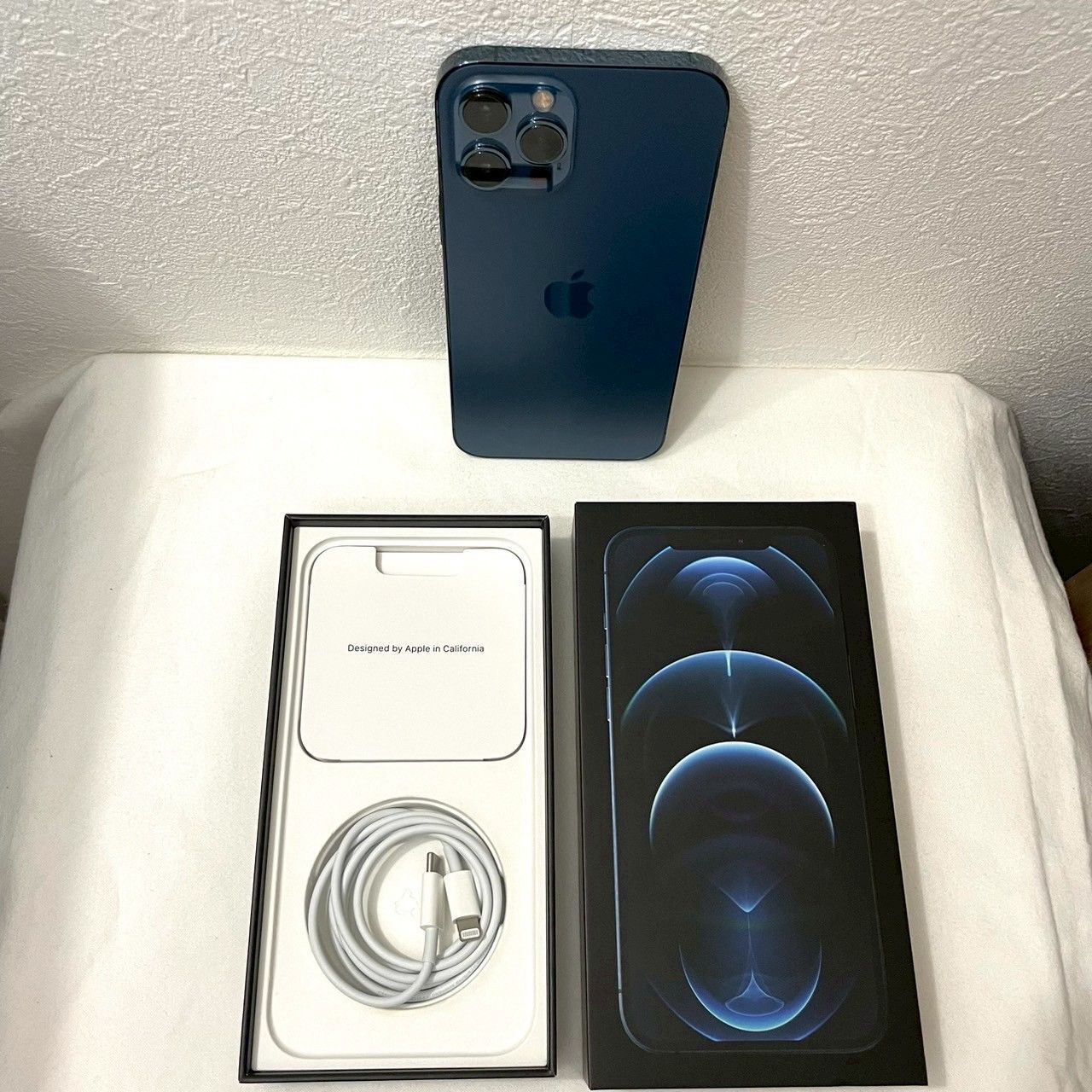 極美品】iPhone12Pro 256GB パシフィックブルー SIMフリー