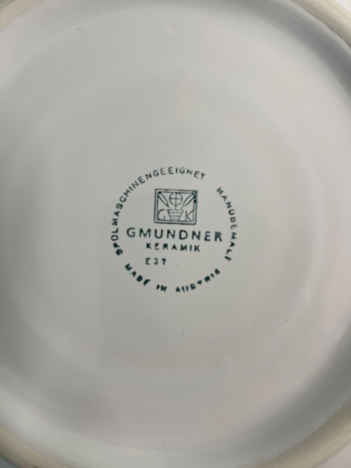グムンドナー GMUNDNER 緑の小花 リボン付き ボウル 深皿 オーストリア 