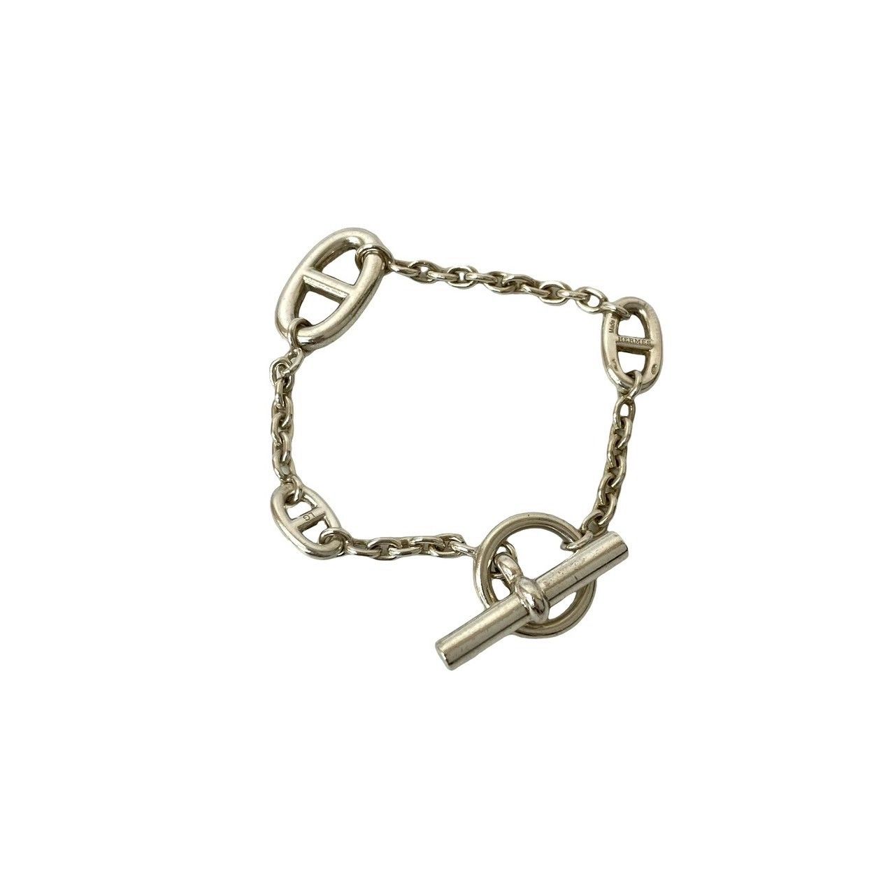 保存 HERMES エルメス ファランドール シルバー925 チェーン ブレスレット バングル メンズ レディース 56307 WWW_OLIVIERBERNSTEIN_COM