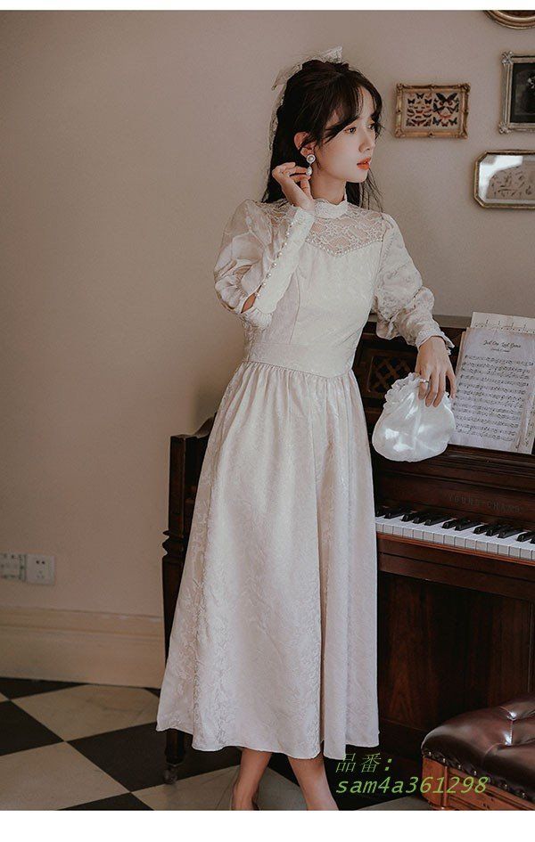  ウェディングドレス レース ホワイト 白 ロングドレス シンプル 結婚式 袖あり 披露宴 花嫁 フォト婚 前撮り 後撮り am 4 a 361298 その他 ブライダル小物