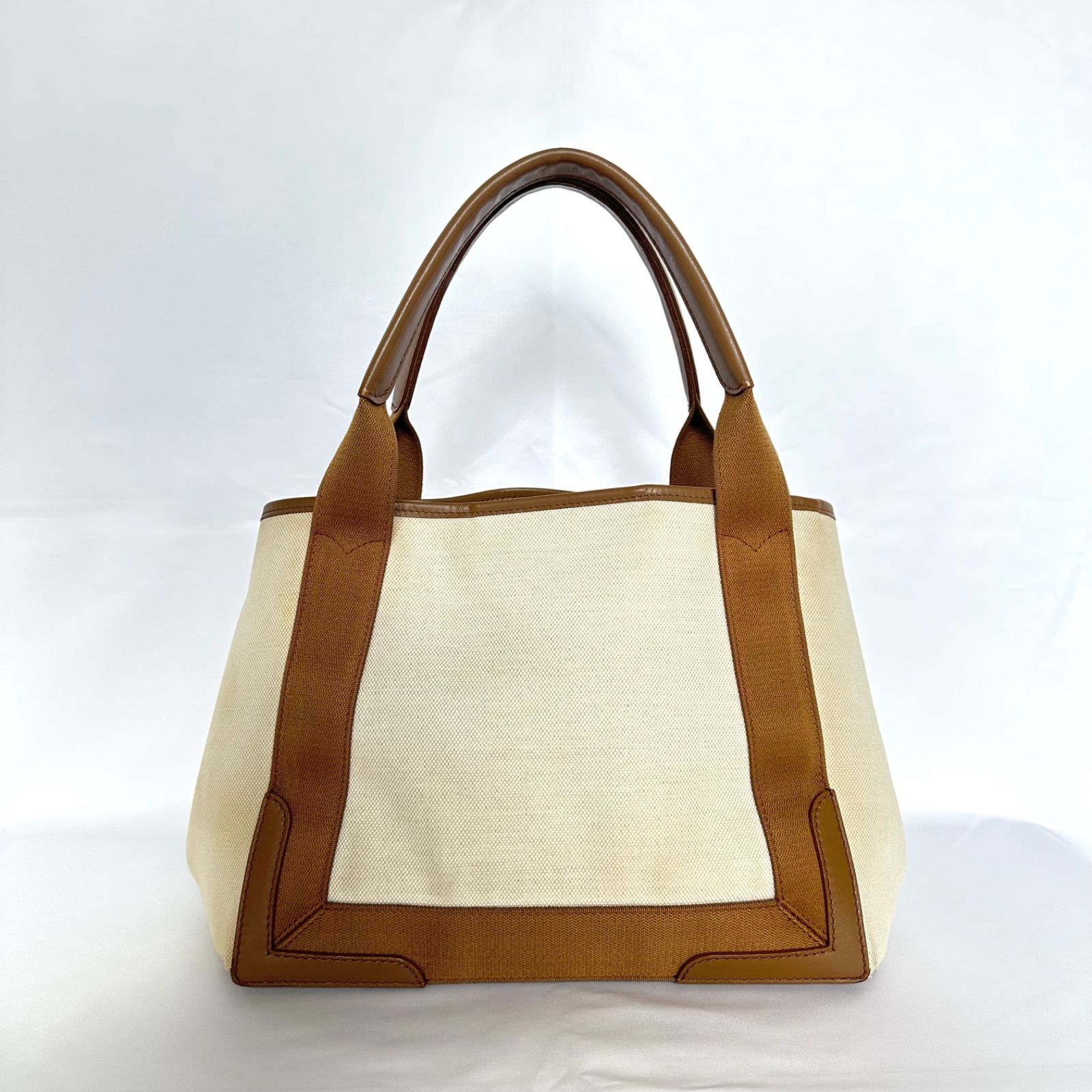 BALENCIAGA バレンシアガ ネイビーカバス S キャンバス トート