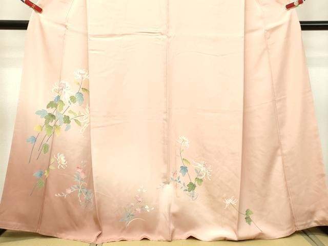 平和屋着物○訪問着 友禅 作家物 草花文 乱菊 暈し染め さが美扱い